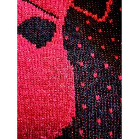 Vintage 80's Metallic Abstract Sparkly Oversized Tunic Sweater Women’s M / L - Picture 6 of 6